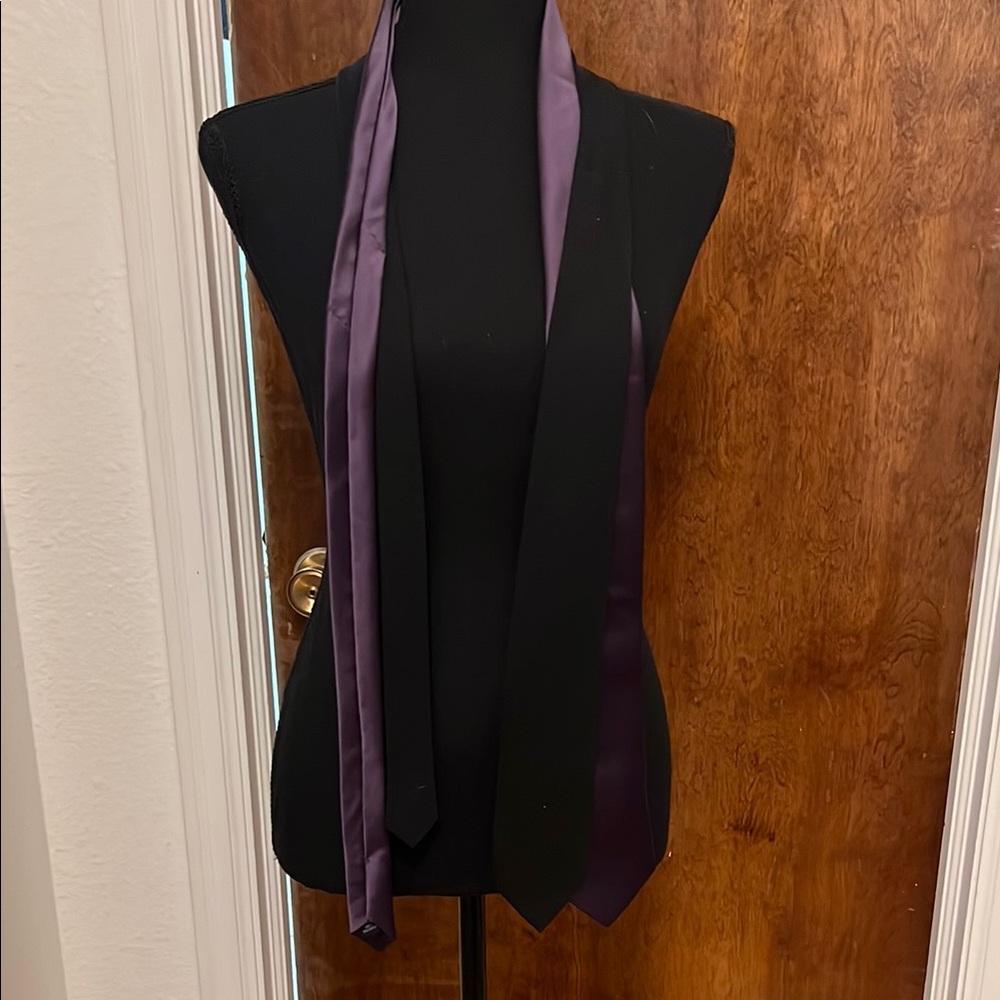 Black and Purple Ties